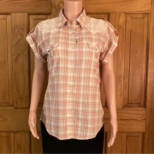 NWOT Vintage Wrangler Wrancher Top Blouse Size XL